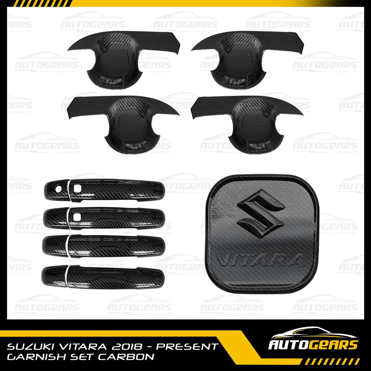 Suzuki Vitara (2017 - 2022) Door Bowl, Door Handle And Gas Tank Cover Garnish Set 1