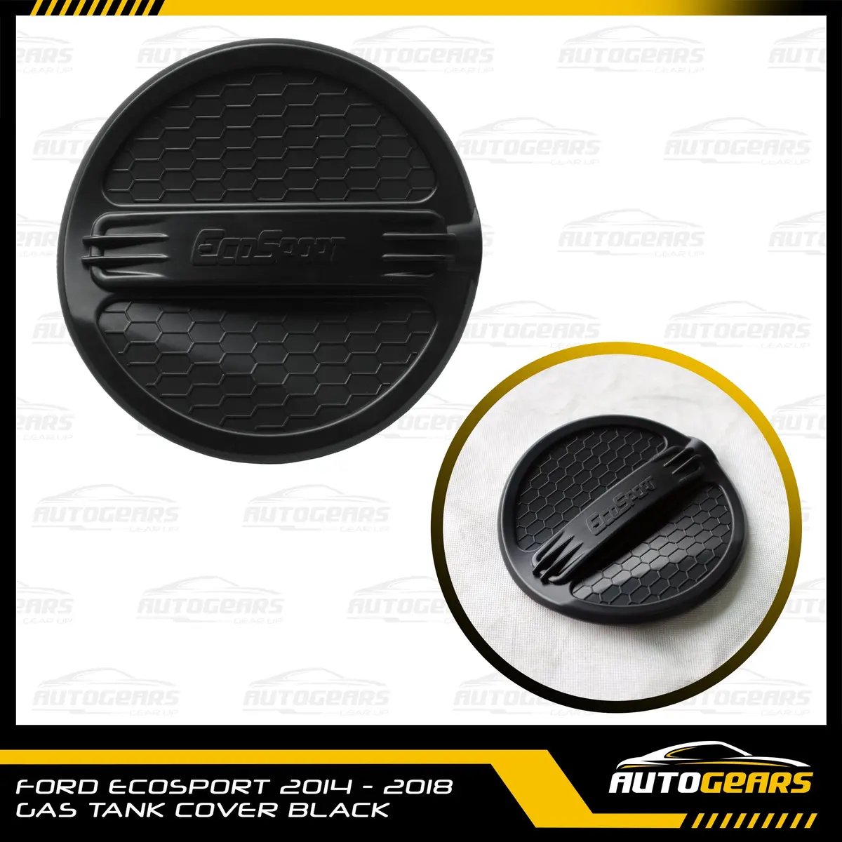 Ford Ecosport (2014 - 2018) Gas Tank Cover Black 1