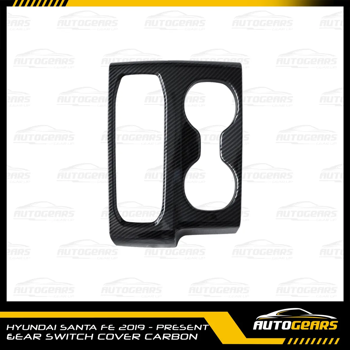 Hyundai Santa Fe (2019 - 2023) Gear Switch Cover Carbon 1