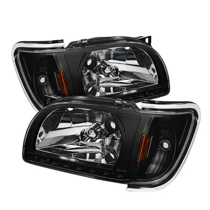 1 Piece Crystal Headlights Fits 2001-2004 Toyota Tacoma 2