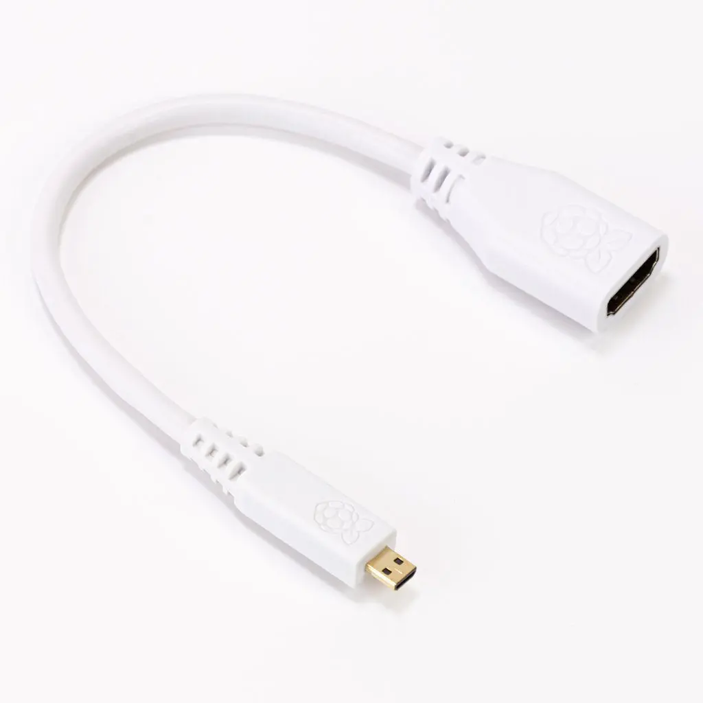 Raspberry Pi 235Mm Micro Hdmi To Hdmi Adapter Cable 1