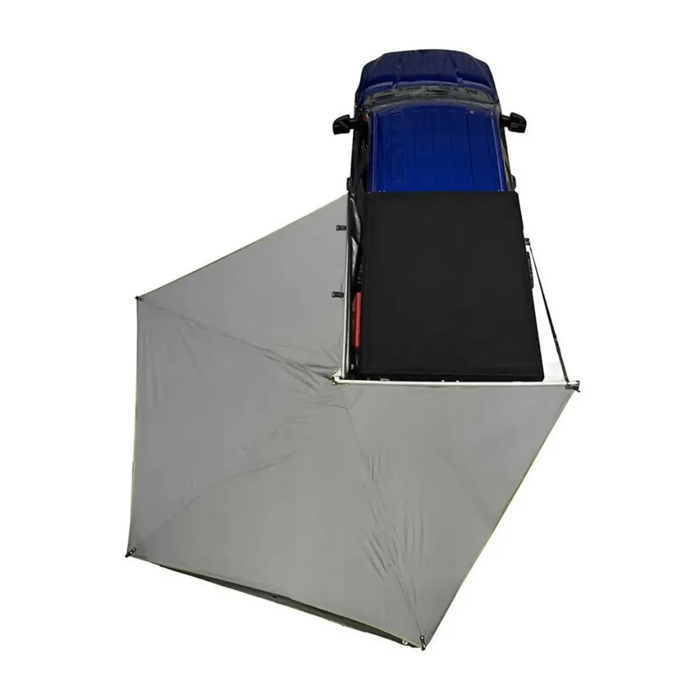 Hd Nomadic 270 Lt Awning - Dark Gray With Black Travel Cover Universal 1