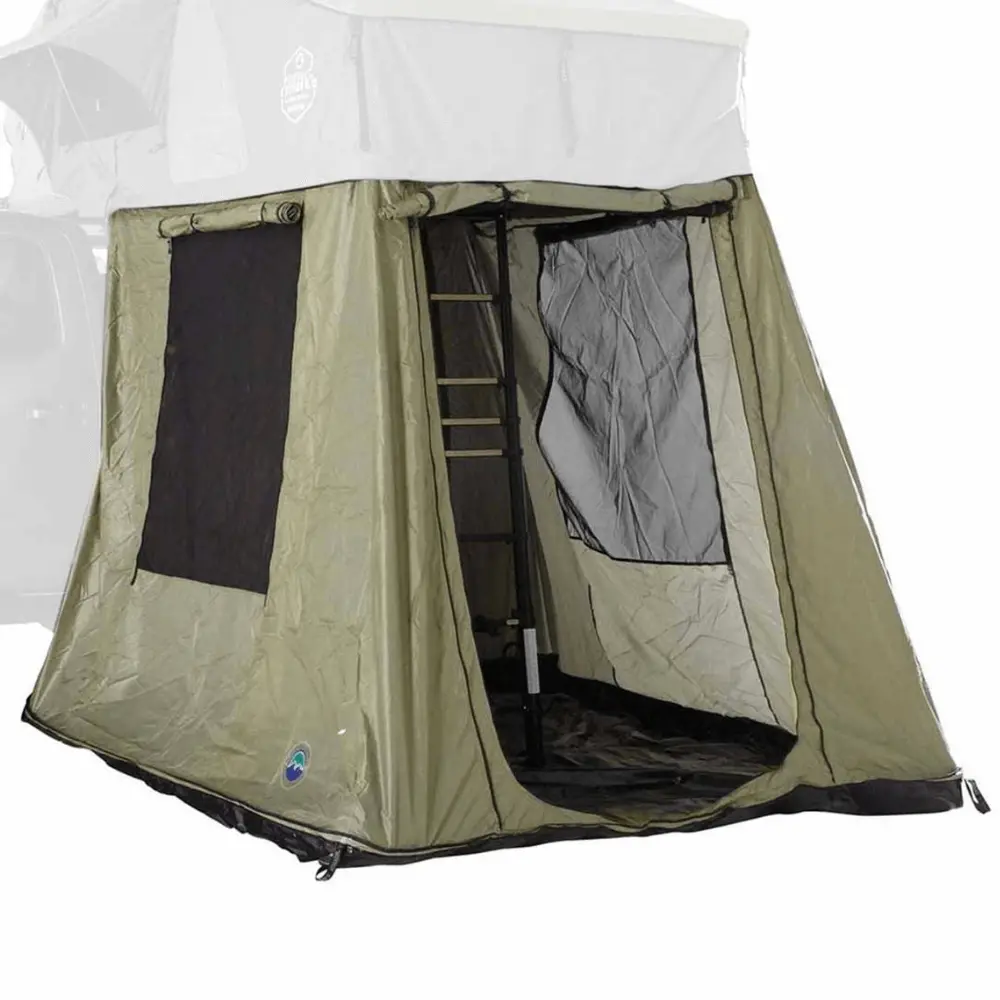 Hd Nomadic 2 Roof Top Tent Annex Green Base With Black Floor & Travel Cover 1