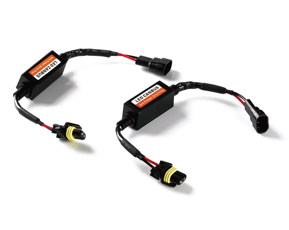 Xprite Led Headlight Canbus Wiring Kit Computer Warning Error Free Anti Flicker Resistor Canceler Decoder (Pair) (H8 H9 H11) 1