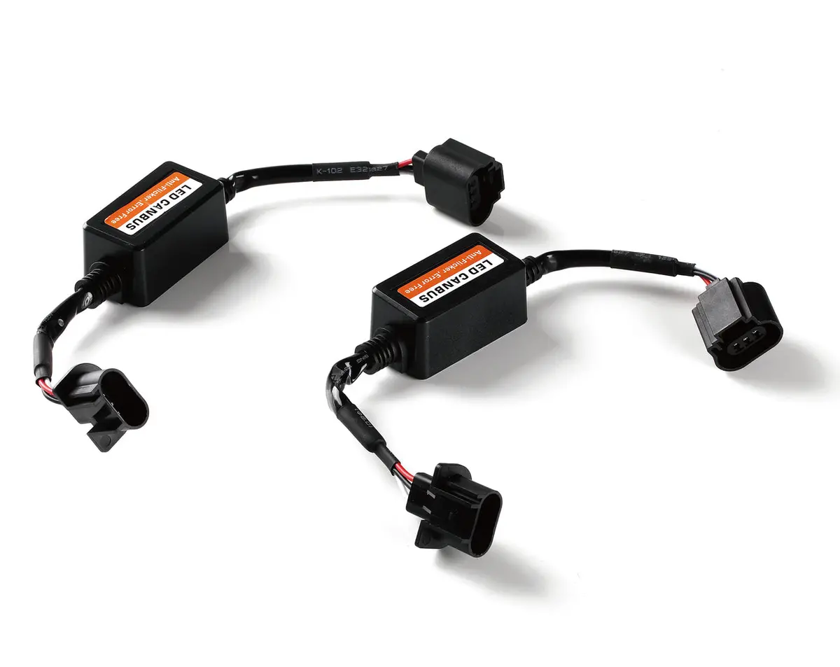 Xprite Led Headlight Canbus Wiring Kit Computer Warning Error Free Anti Flicker Resistor Canceler Decoder (Pair) (H13) 1