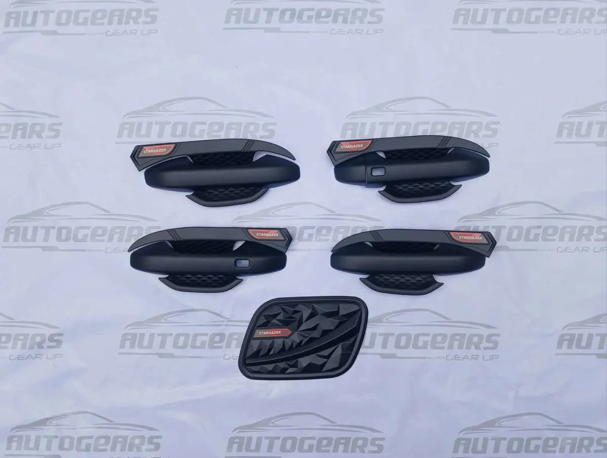 Hyundai Stargazer (2022 - 2026) Door Bowl, Door Handle, And Gas Tank Cover Set Matte Black 1