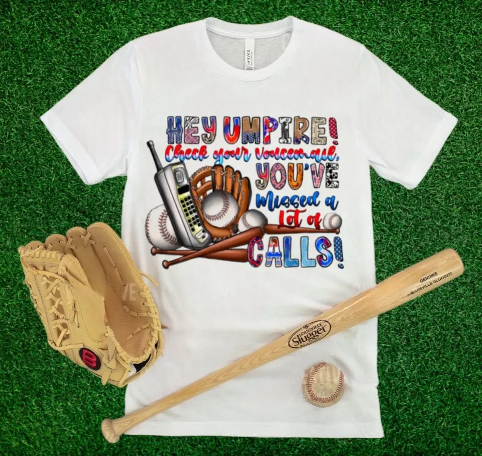 Hey Umpire Check Your Voicemail Baseball Tees (Youth) 1