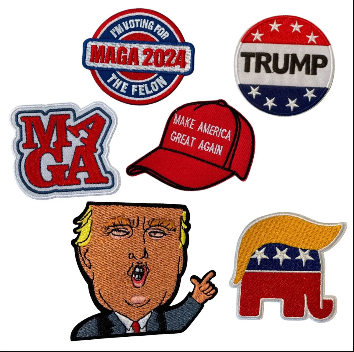 Political Themed Iron On Patches 1