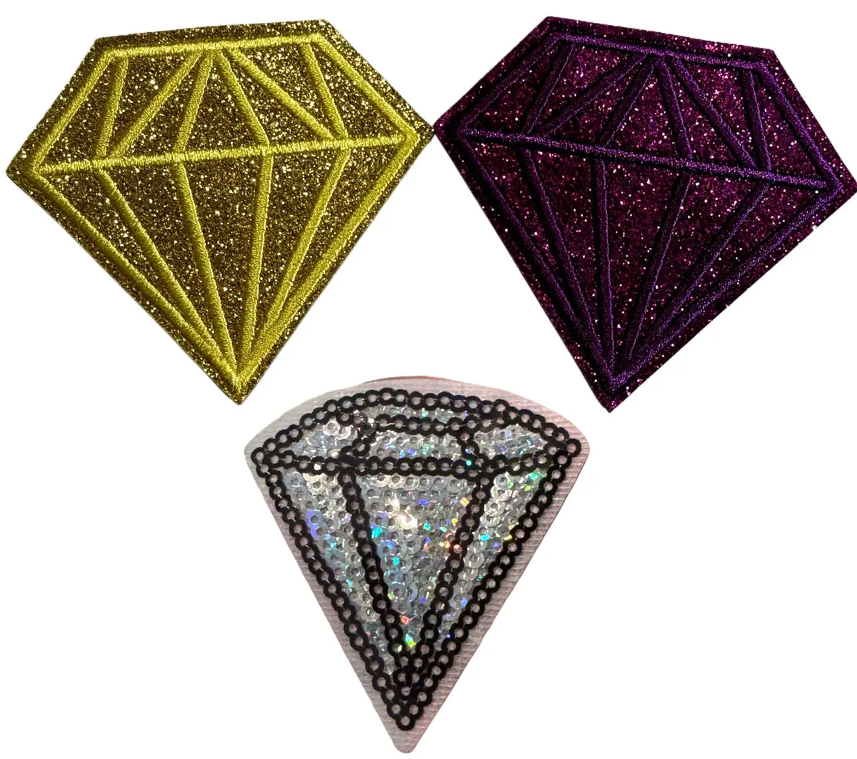 Diamond Iron On Patches (Glitter & Sequin) 1
