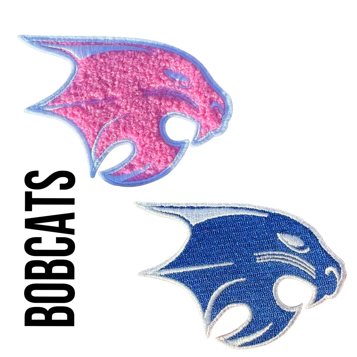 Bobcat Mascot Iron On Patches 1