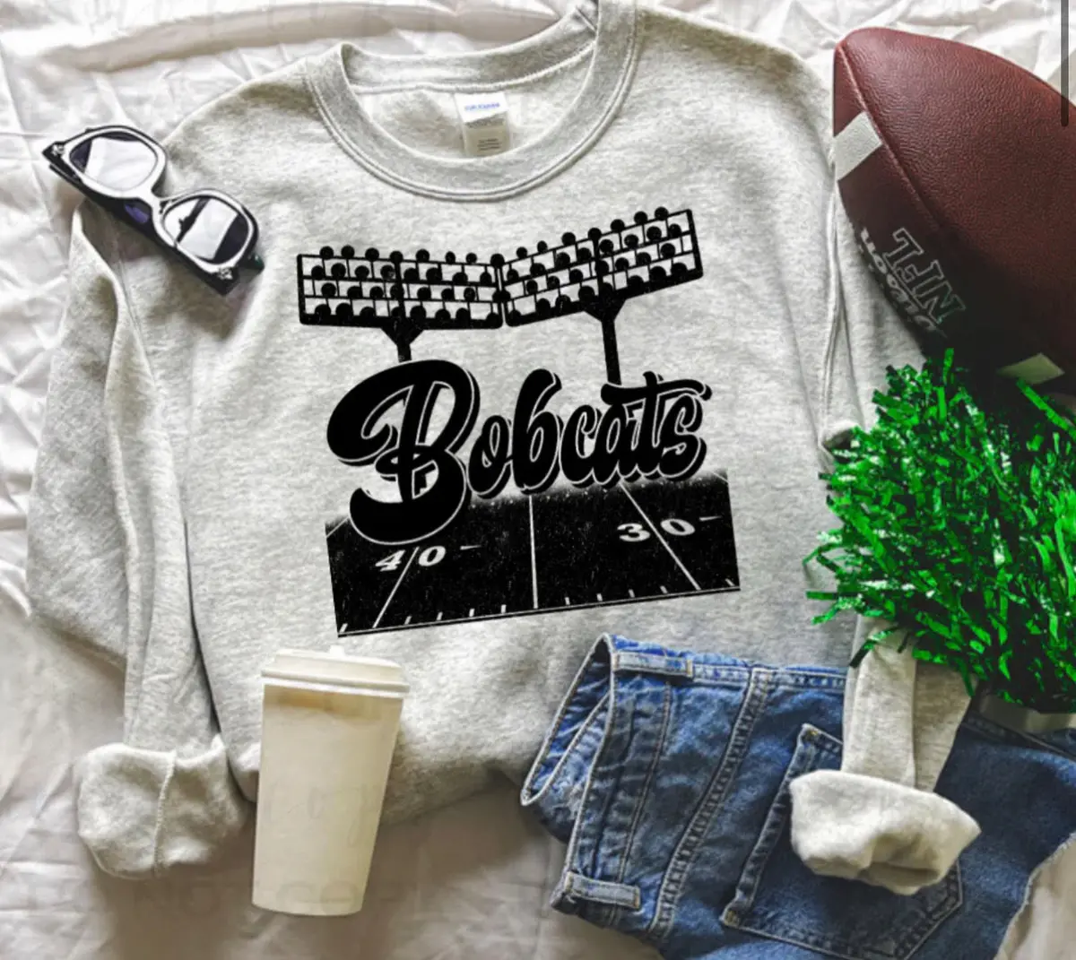Stadium Lights Bobcats Sweatshirt 1
