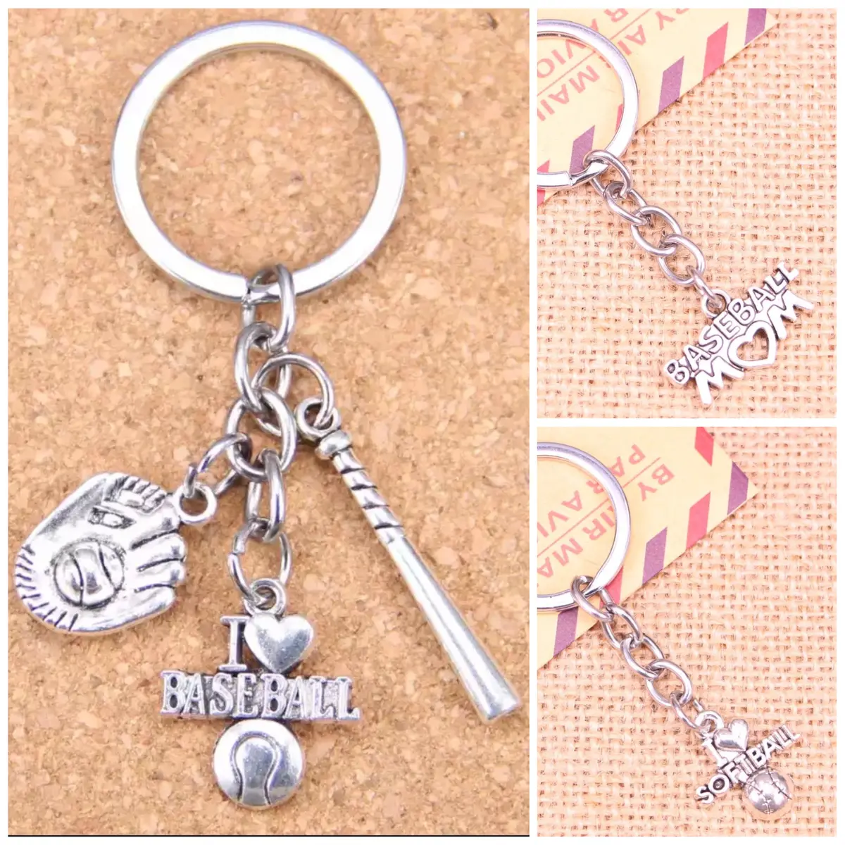 Baseball & Softball Key Rings 1
