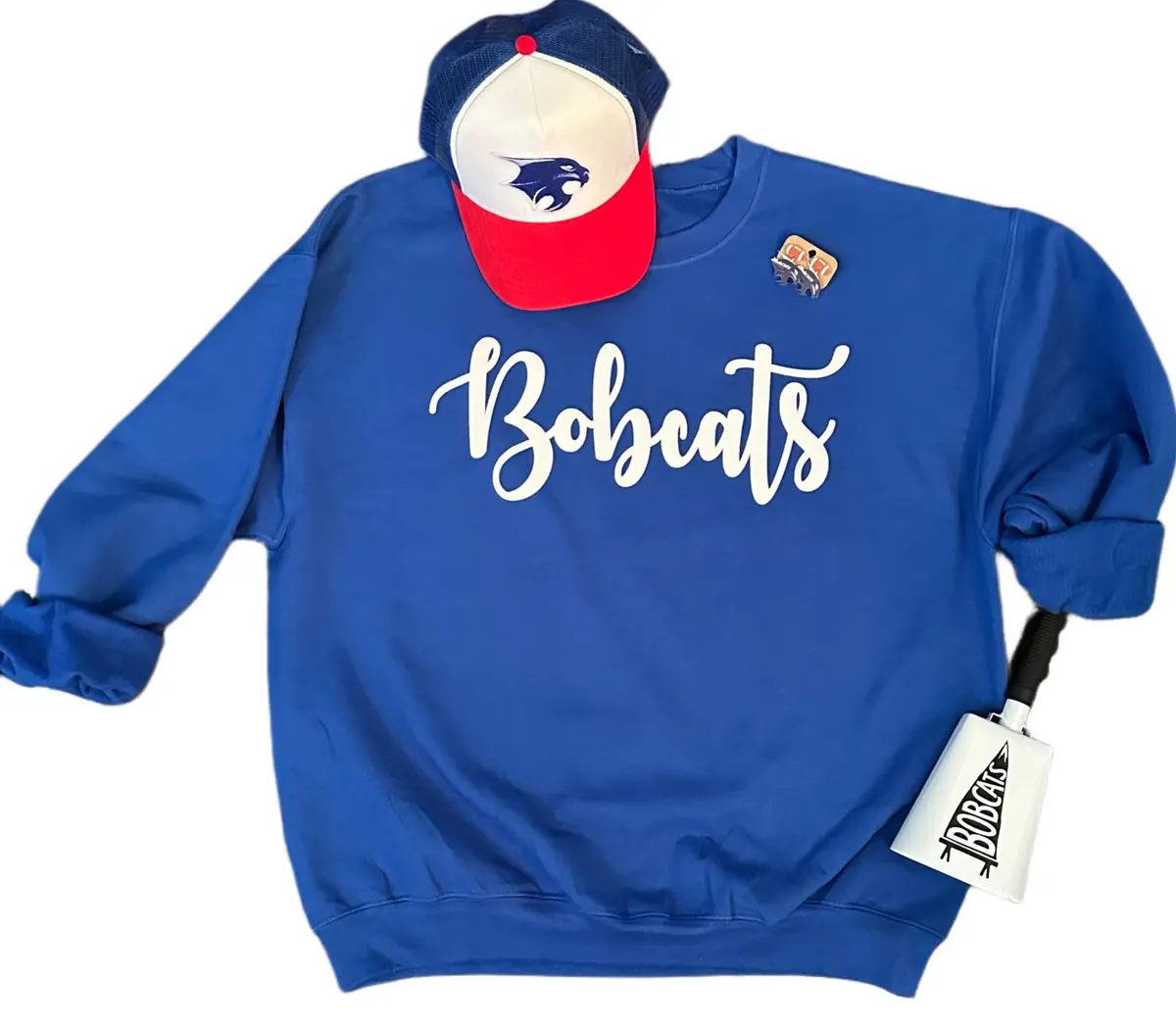Blue Bobcats Puff Sweatshirt (Adult & Youth) 2