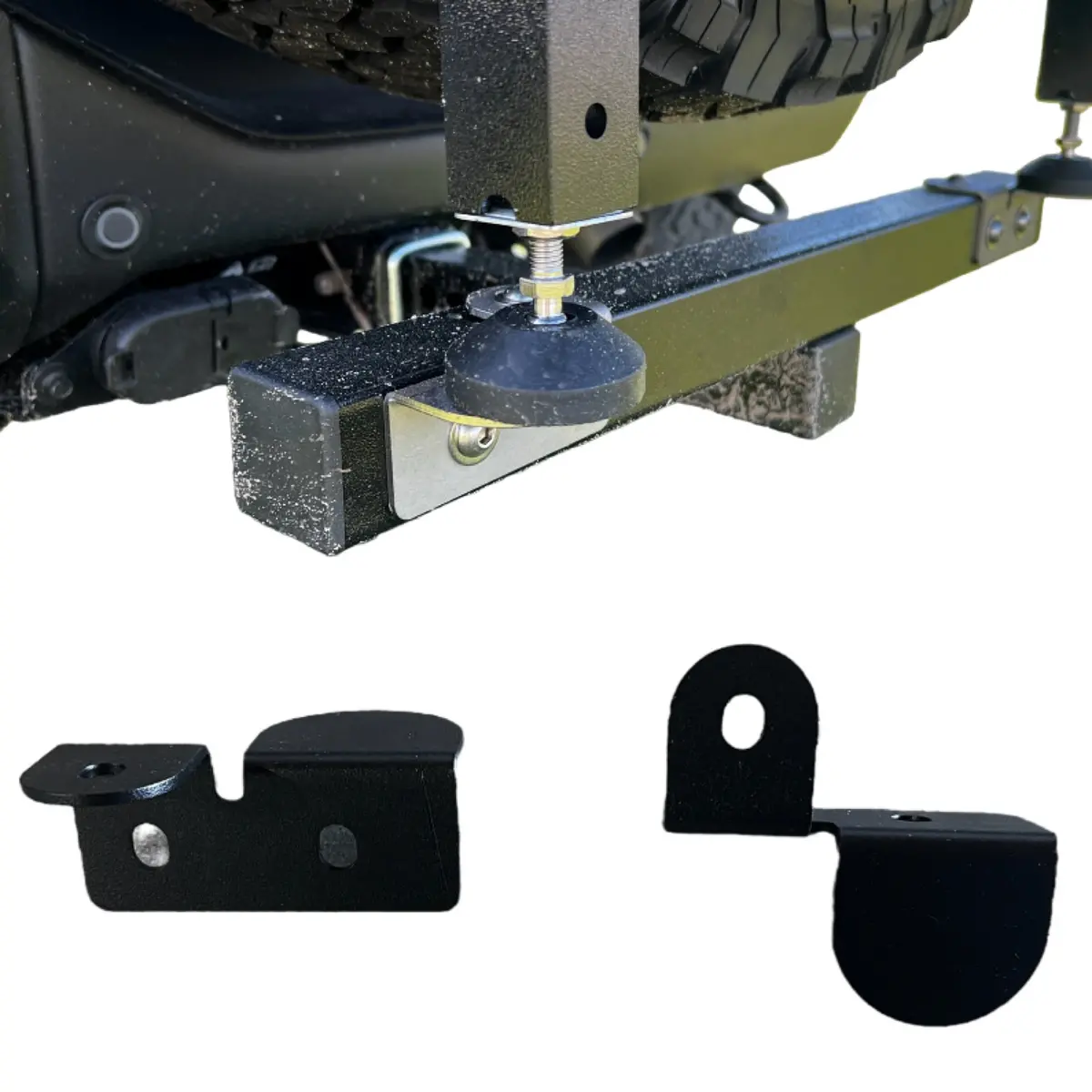 Rucrak Pedestal Mount Load Handler Extensions For 2021+ Ford Bronco W/ Wider Offset Tires 1