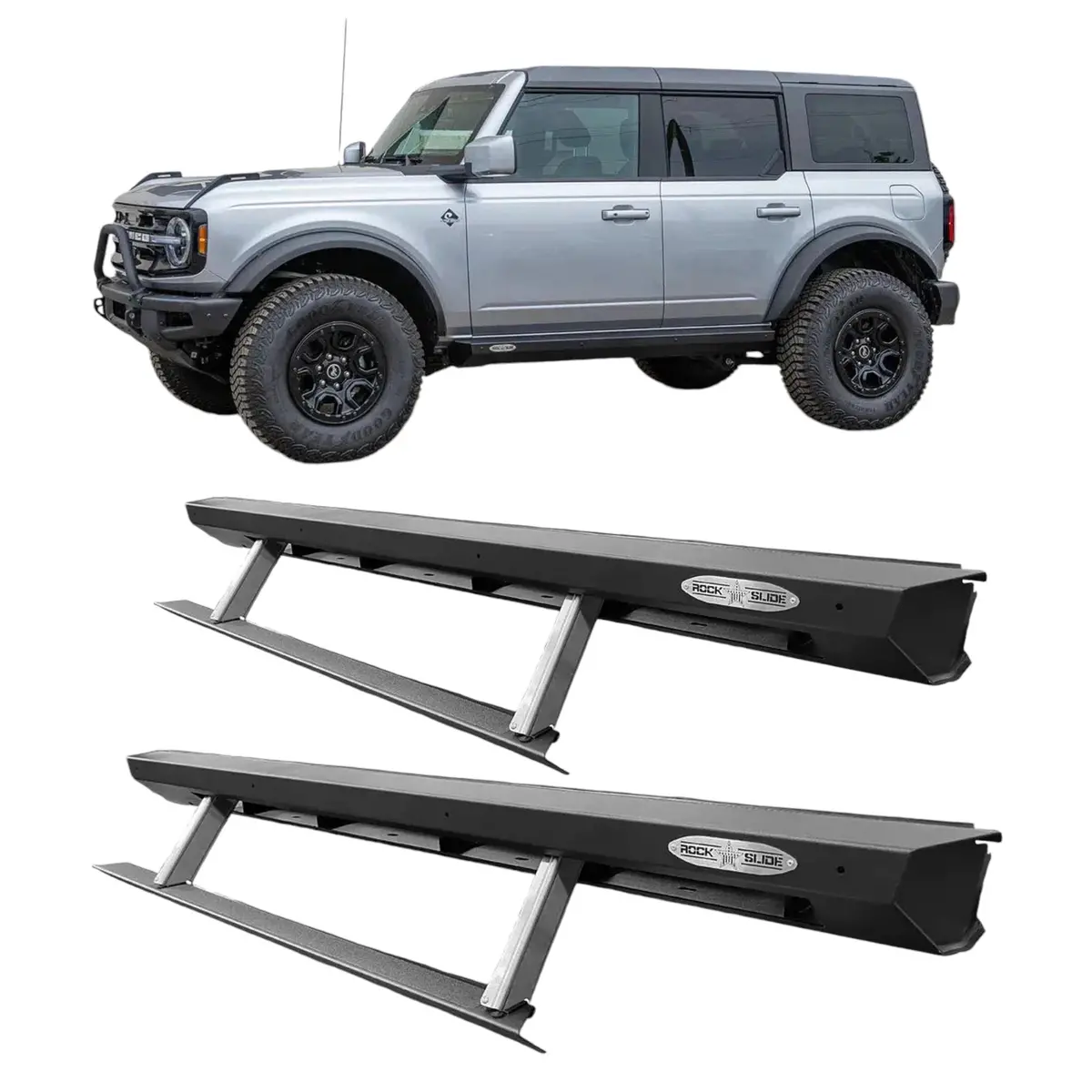 Rock Slide Engineering Step Sliders For 2021+ Ford Bronco 4 Door (Set Of 2) | Bd-Ss-300-Br4 1