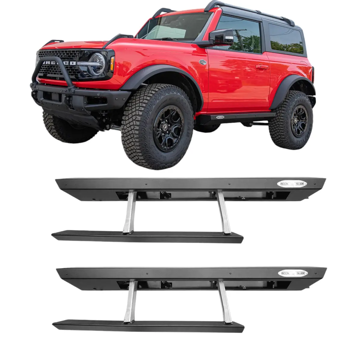 Rock Slide Engineering Step Sliders For 2021+Ford Bronco 2 Door (Set Of 2) | Bd-Ss-300-Br2 1