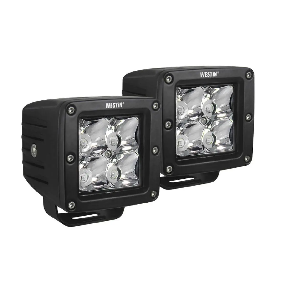 Westin Hyperq Led Auxiliary Lights Spot Beam (Set Of 2) - Black | 09-12200A-Pr 1