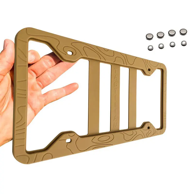 Topography License Plate Frame - Anti-Rattle, Anti-Scratch Map Topo 1