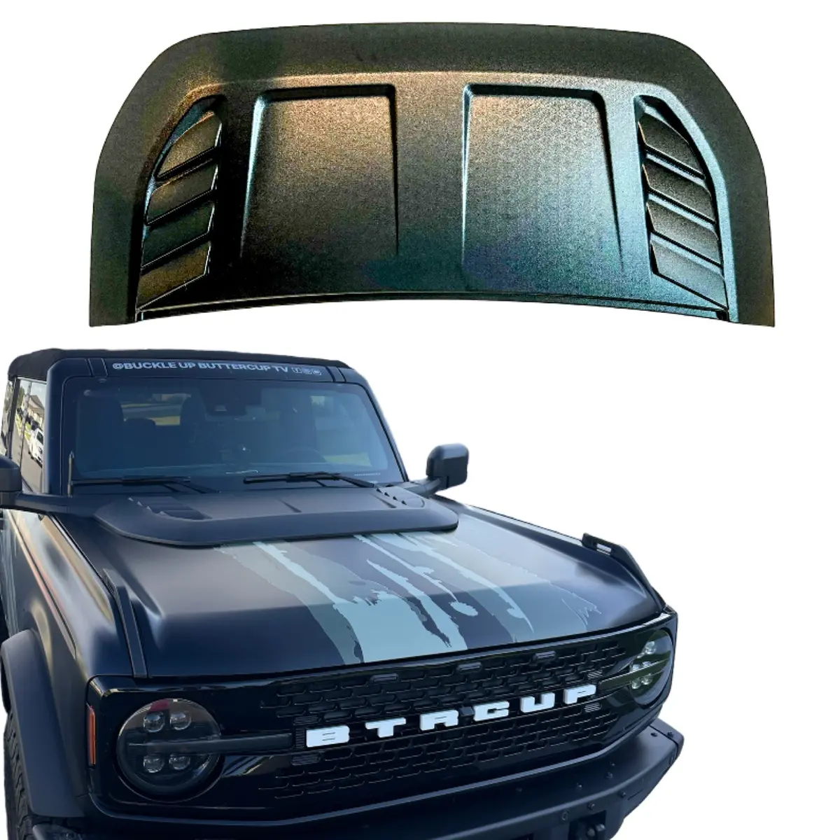 Bbm R-Style Hood Scoop For 2021+ Ford Bronco 1