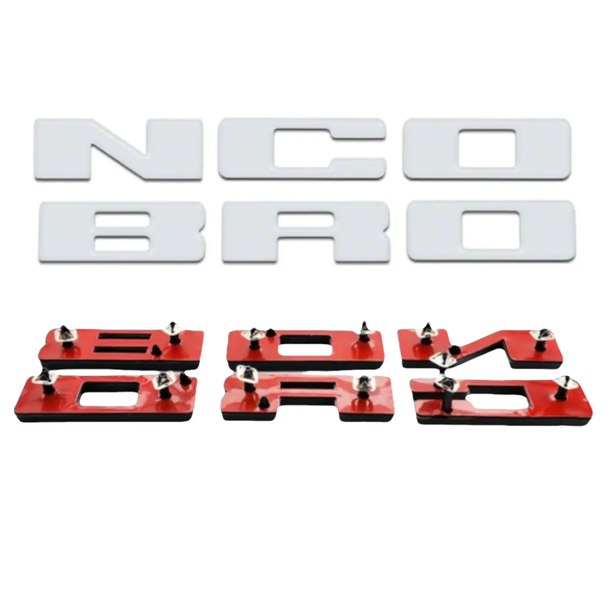 Upr Bronco Grille Replacement Lettering (White) | Upr-3683-14 1