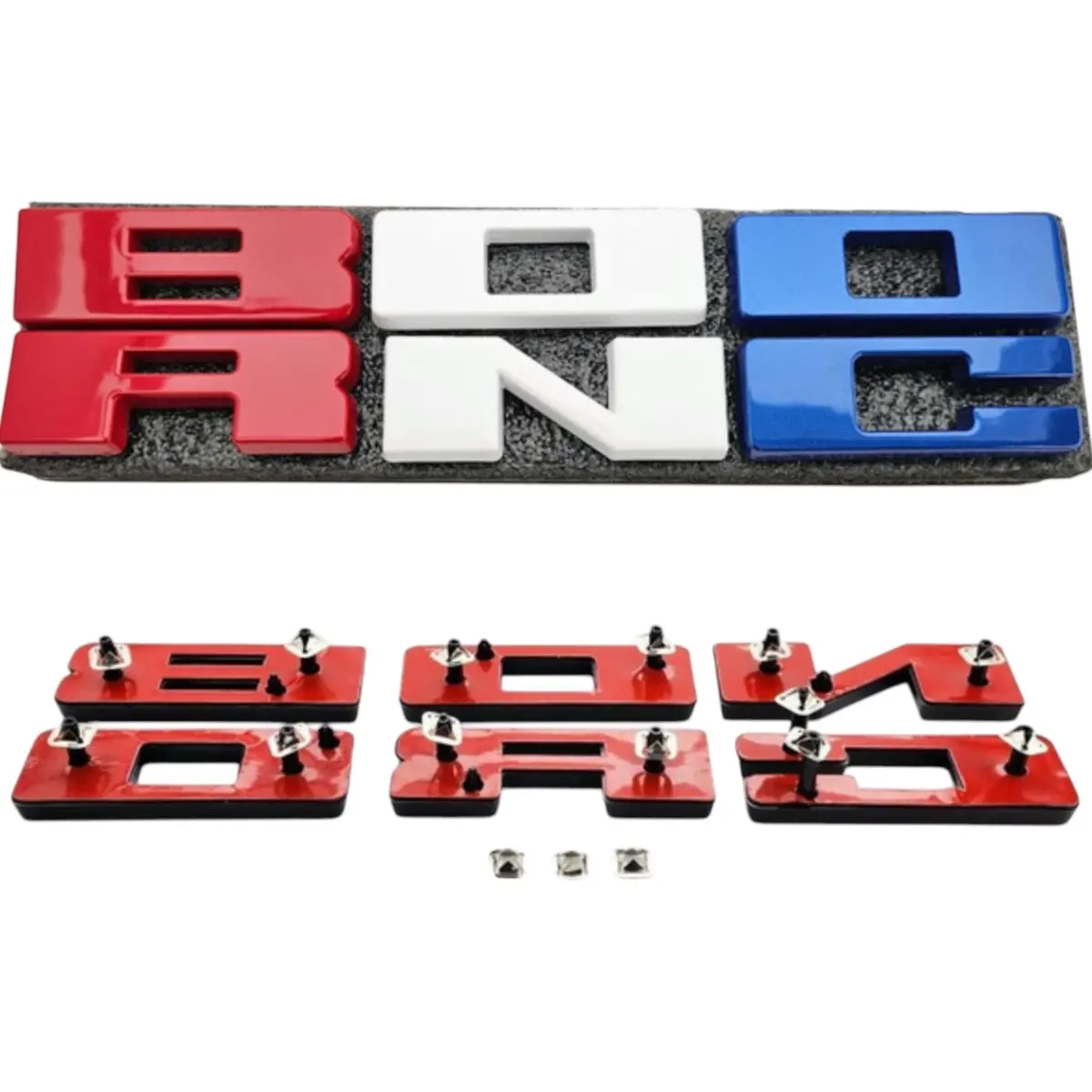Upr Bronco Grille Replacement Lettering (Red,White,Blue) | Upr-3683-15 1