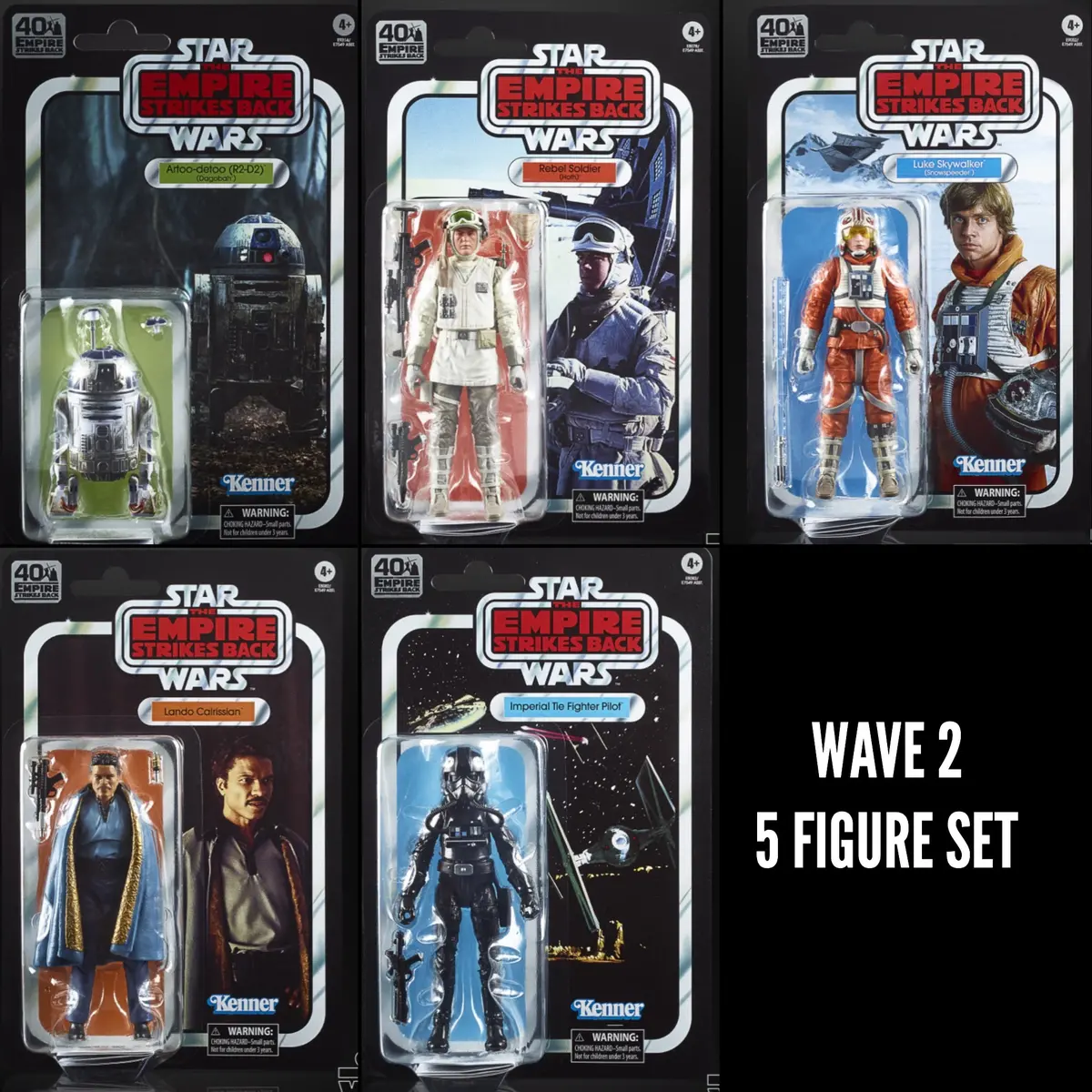 (Non Mint) Star Wars Black Series 40Th Esb Wave 2 (5 Figure Set) 1