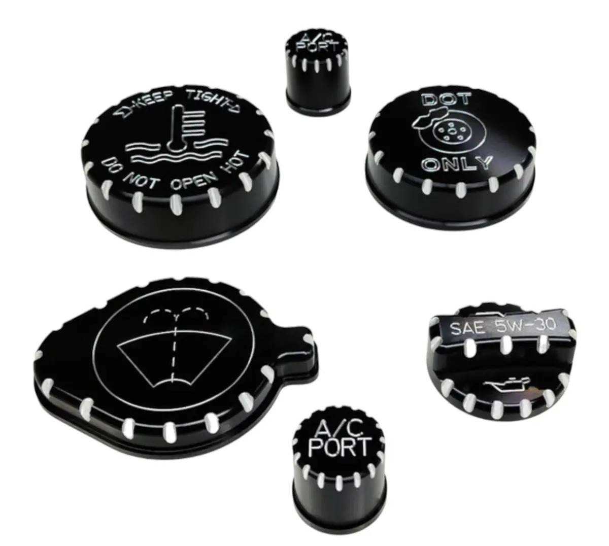 Upr (Black/Machined) 2.3 / 2.7 Engine Cap Cover Kit For 2021+ Ford Bronco | Upr-6400-002 1