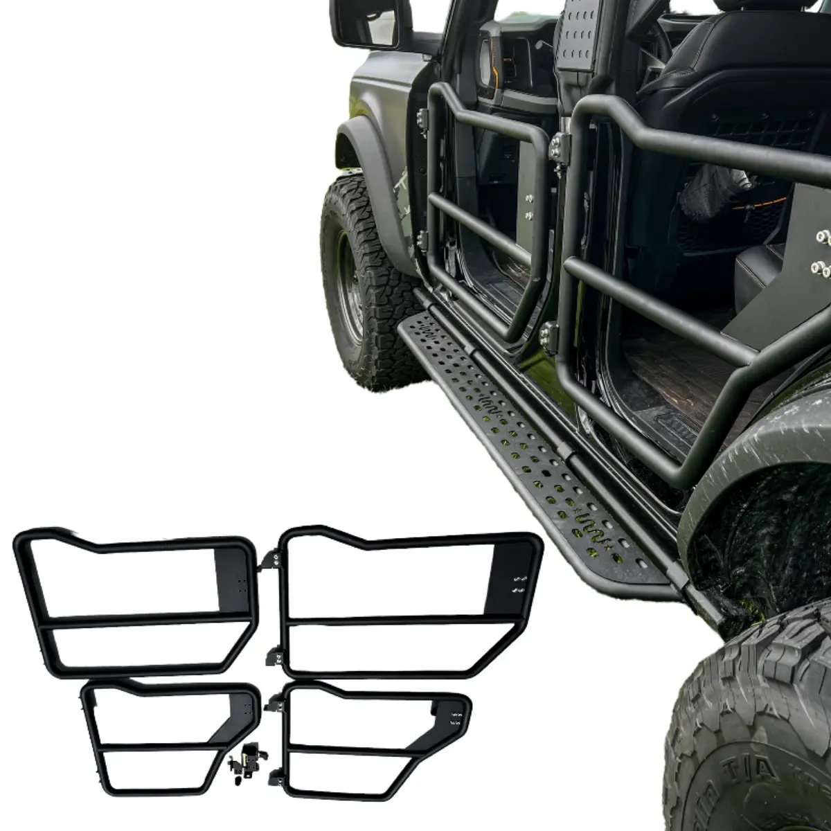 Bbm Tube Doors For 2021+ Ford Bronco 4 Door | Bub6gtdoor4 1