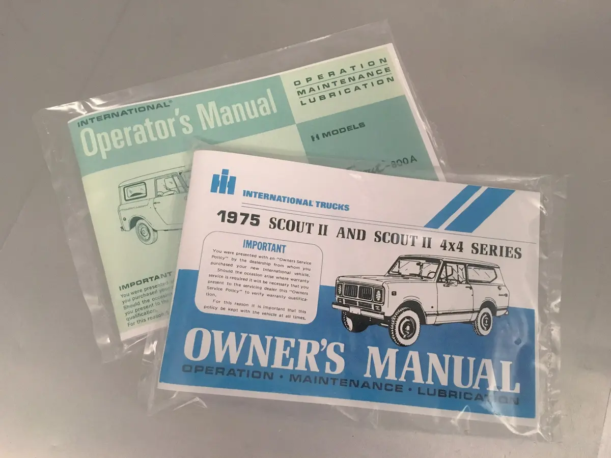 Owners Manual: Scout 80, 800A, 800B, Ii, Terra, Traveler, Ss Ii 1
