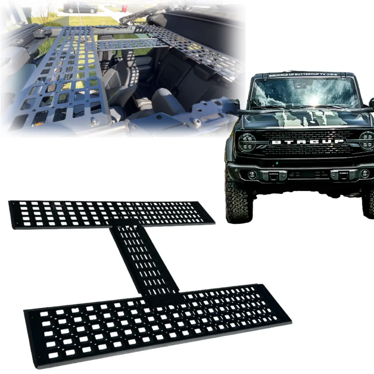 Bbm Overhead Molle Panel Organizer For 2021+ Ford Bronco 4Dr 1