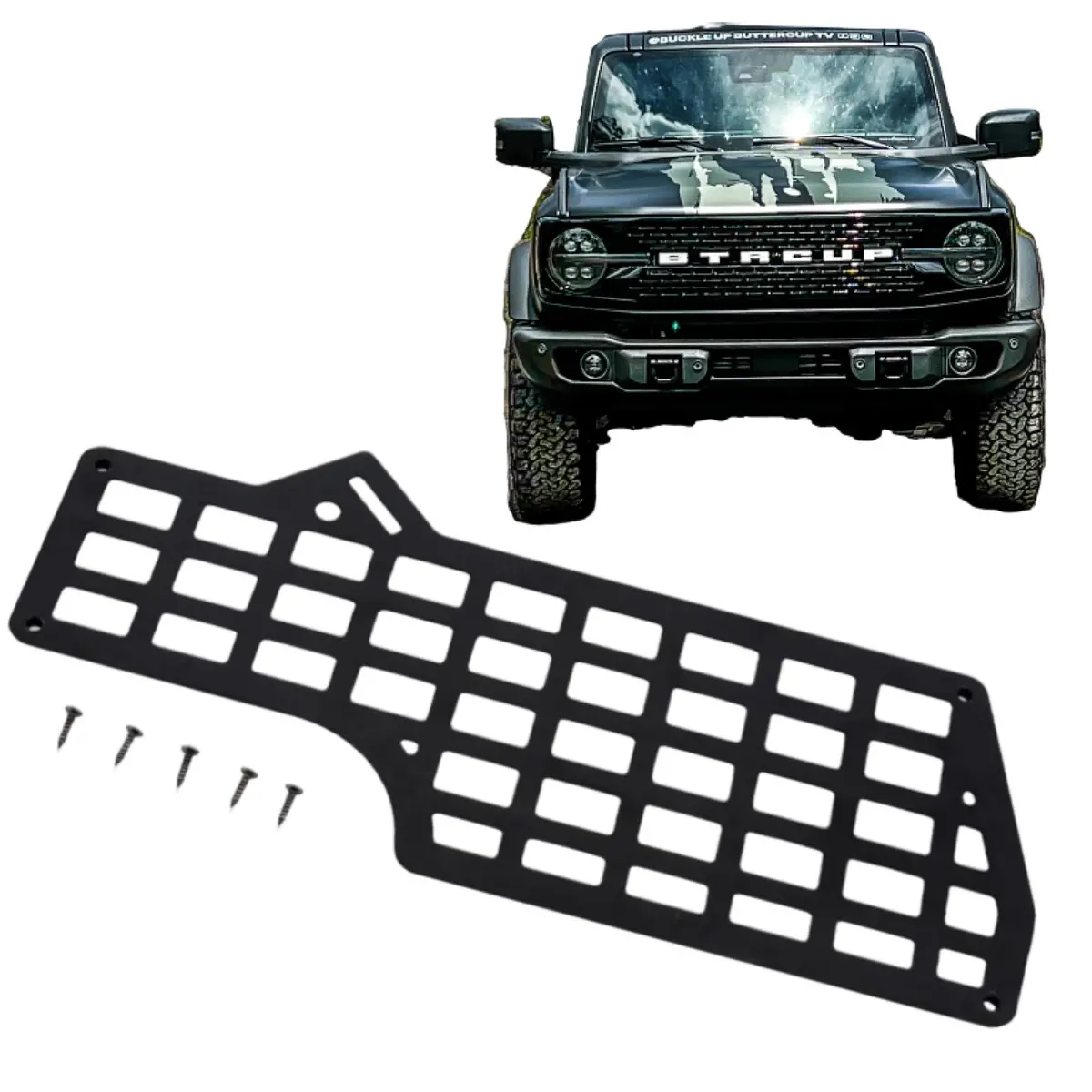 Bbm Driver Side Center Console Molle Panel For 2021+ Ford Bronco 1