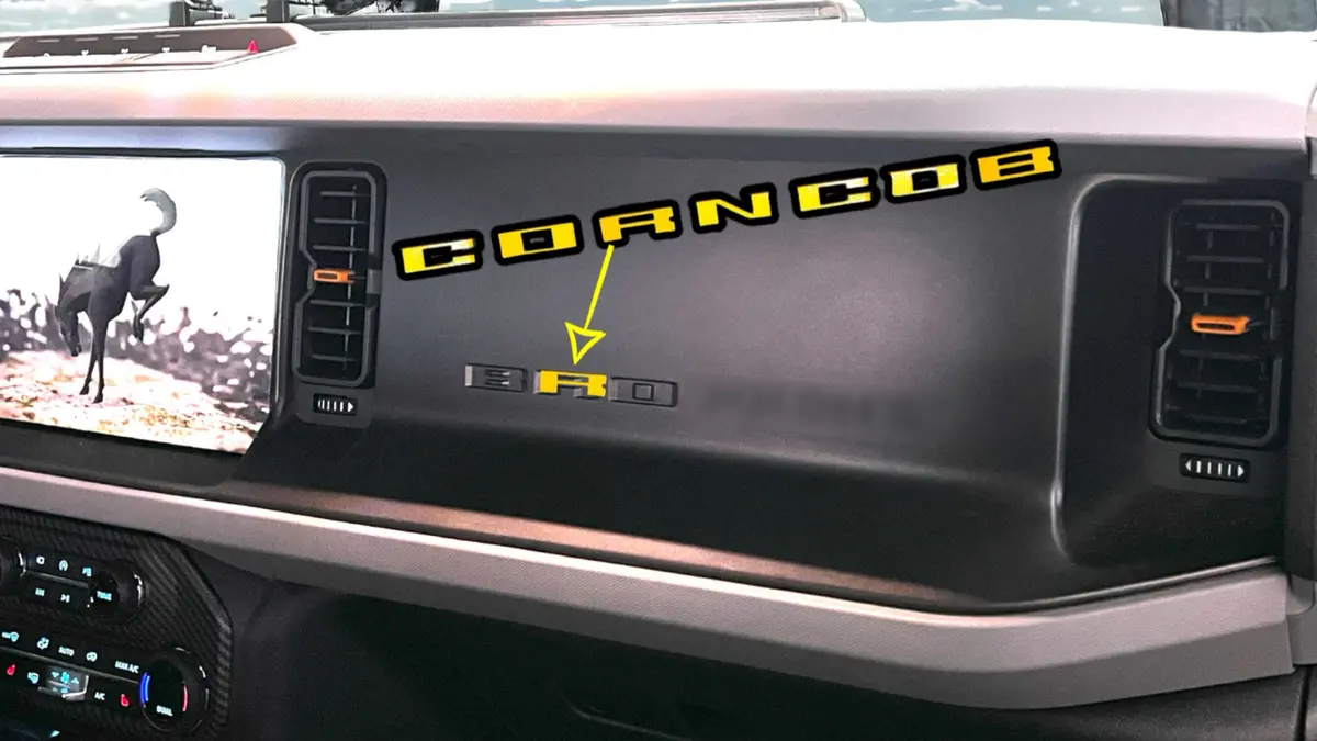 Stickerfab Bronco Dash Letters Medium Overlay Universal Letters Fit Dash Letters Of 2021+ Ford Bronco 1