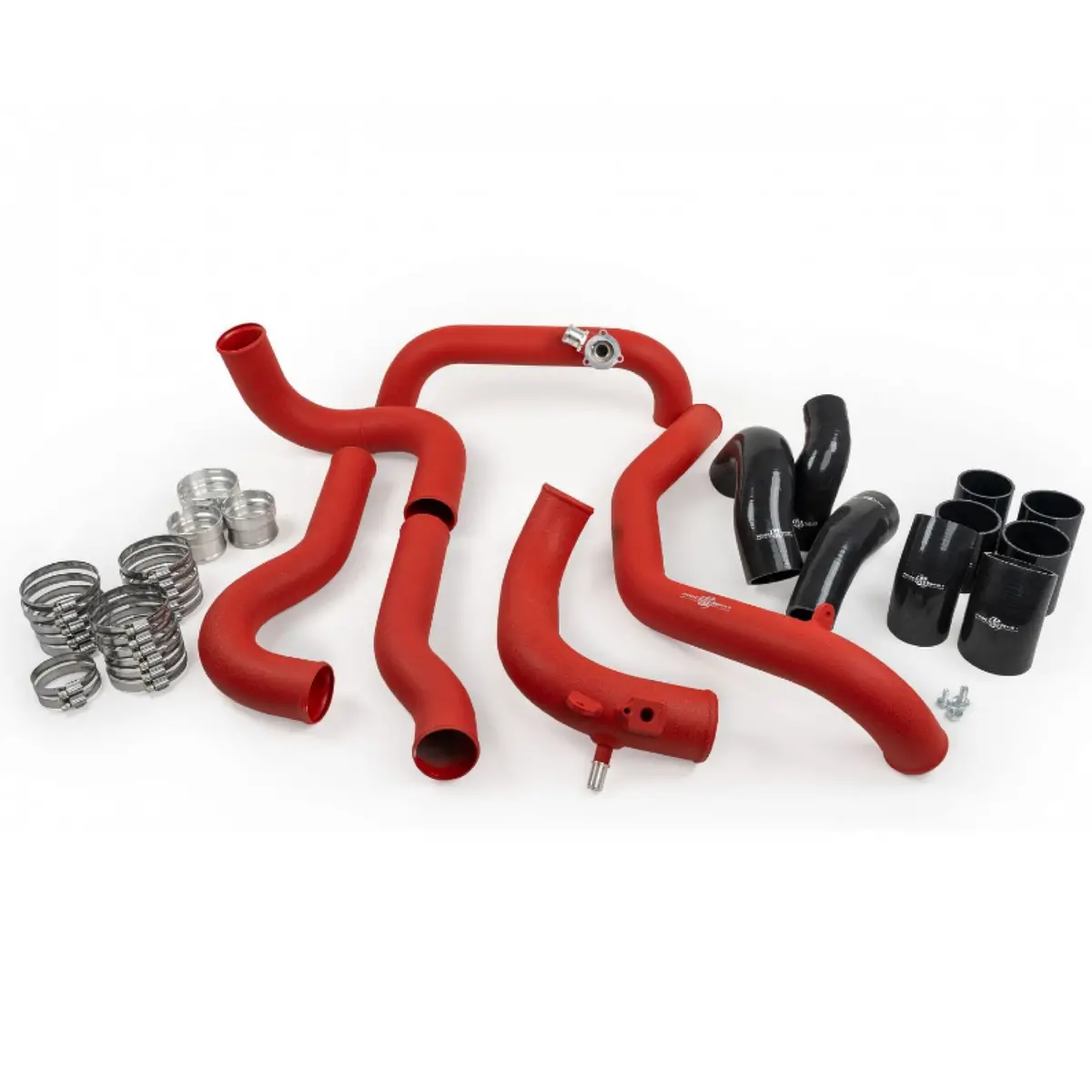 Process West Stage 1 Intercooler Red Charge Pipes Kit Compatible For 24+ Ranger Raptor 22+ Bronco Raptor | Prw-Pwrr01r-Pipe 1