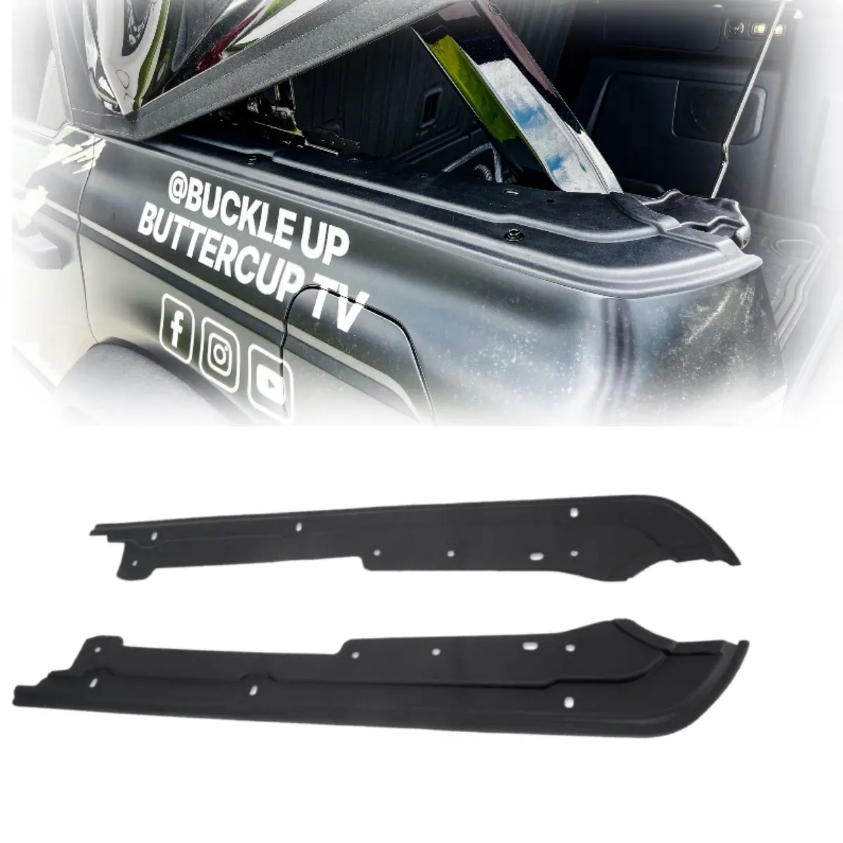 Bbm Cargo Rail Protectors For 2021+ Ford Bronco (4-Door) 1