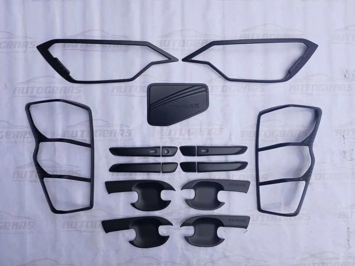 Isuzu D-Max Dmax (2024 - 2026) Matte Black Garnish Set 1