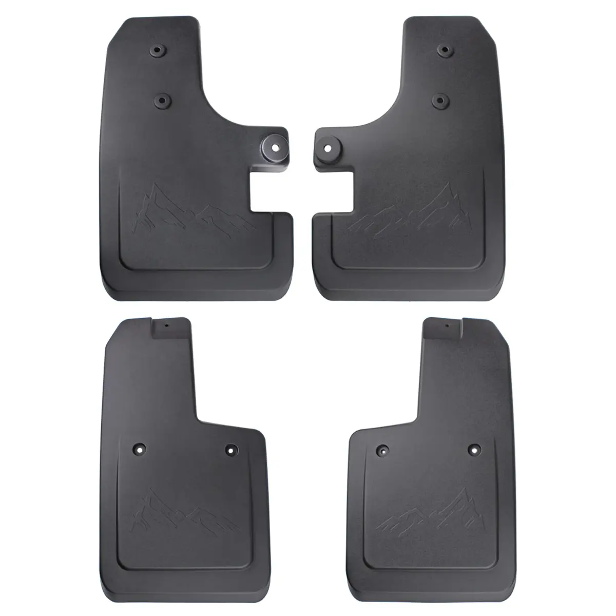Bbm No Drill Mud Flaps (Front & Rear) For 2021+ Ford Bronco 1