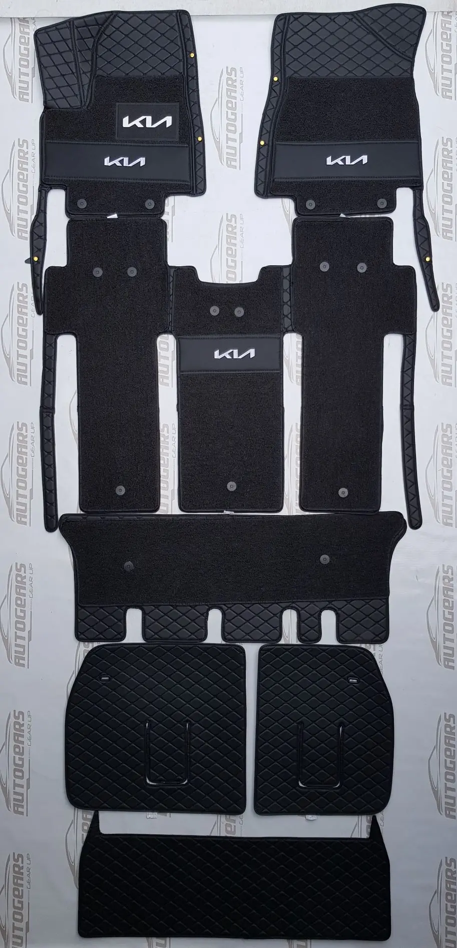 Kia Carnival Sx (2019 - 2021) Quilted Deep Dish Mats 1