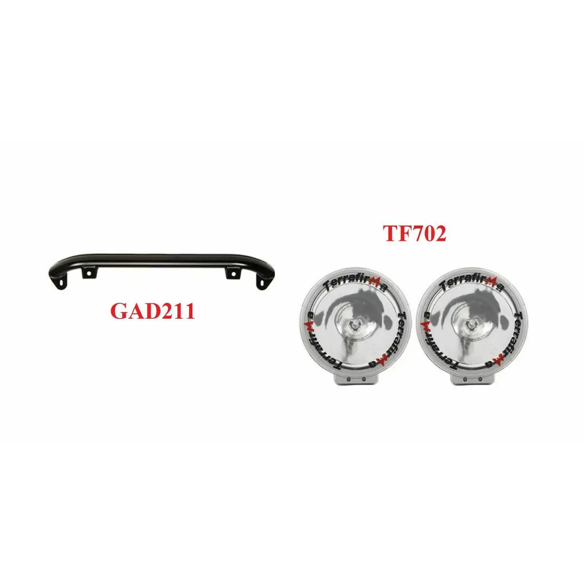 Front Bumper Steel Tube Bar + Spotlight Kit H11 55W Halogen W/ Wiring 1