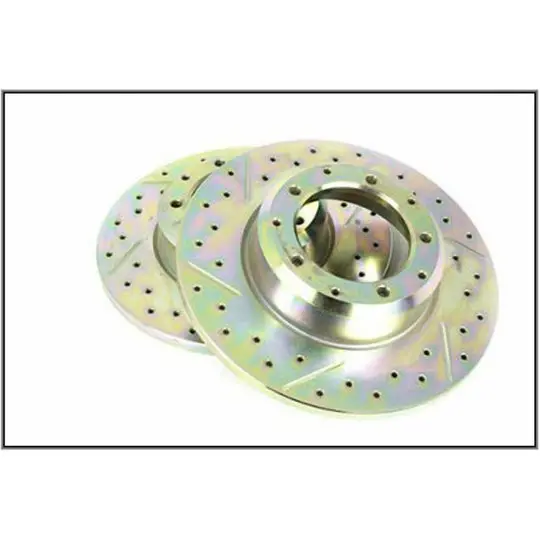 Rear Drilled Brake Rotor Disc Set 1