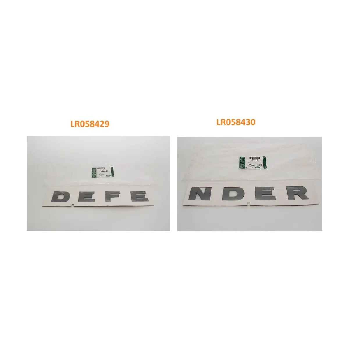 Hood Decal Lettering Emblem Name Plate Silver Genuine 1