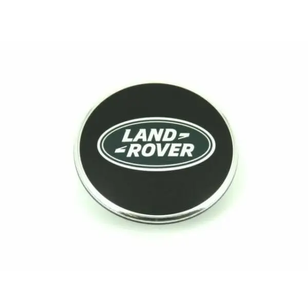 Land Rover Black + Green Oval Polished Wheel Center Hub Cap One (1) 1