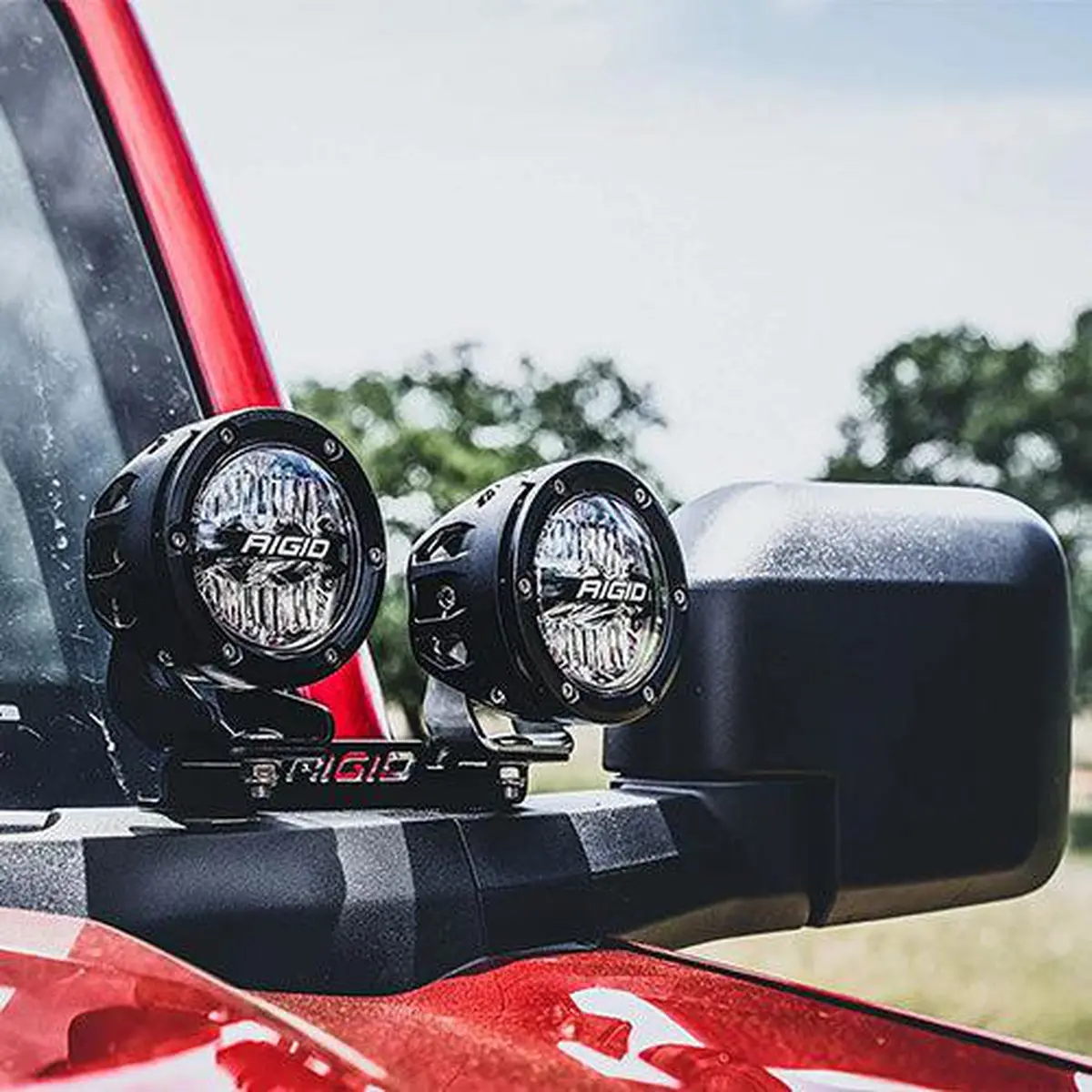 Ford Performance Dual Mounted Mirror Off-Road Lights For 2021+ Ford Bronco | M-15200K-Bdml 1
