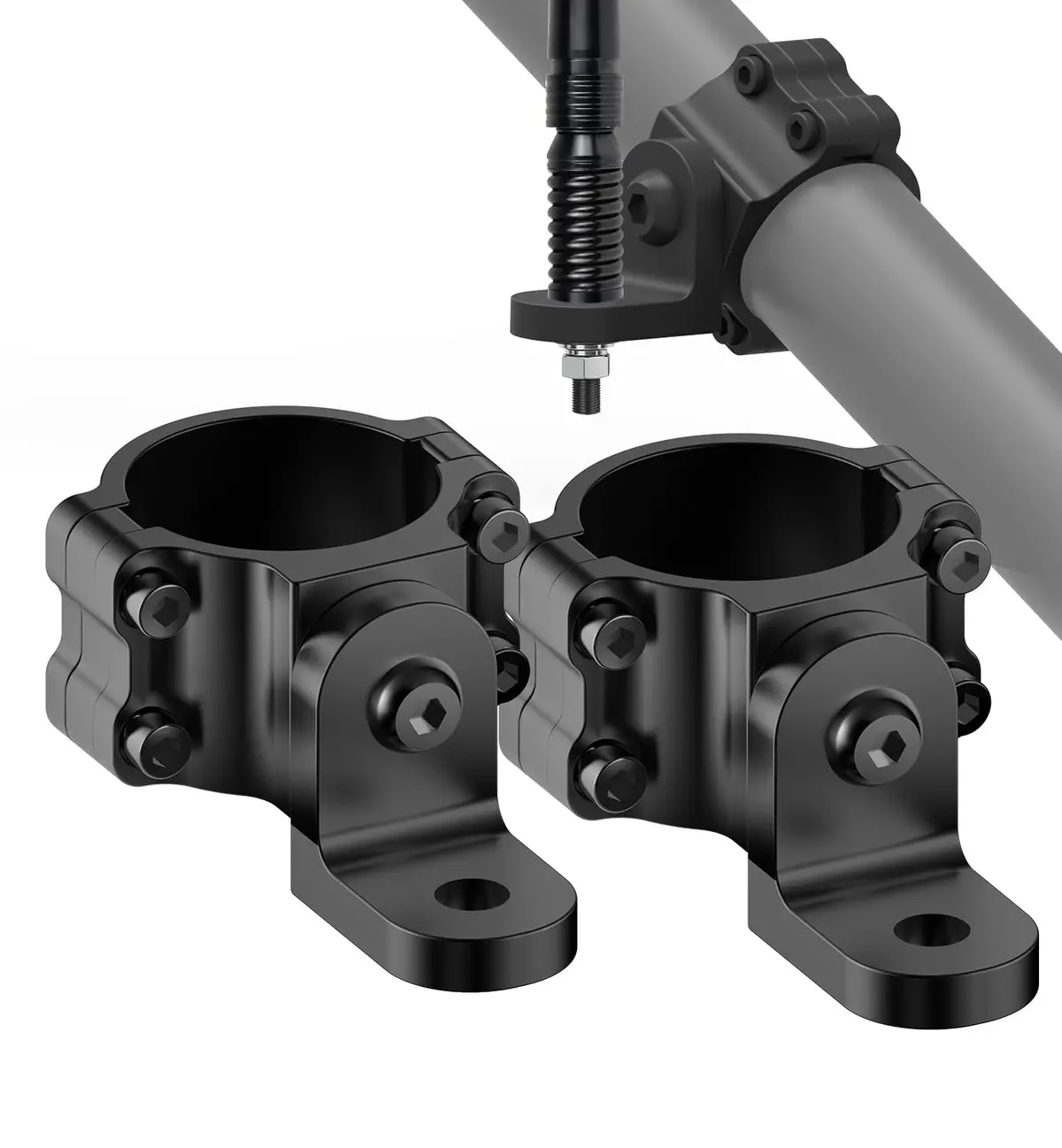 360° Adjustable Whip Light Mount For 1.65''- 2.0'' Roll Cage 1