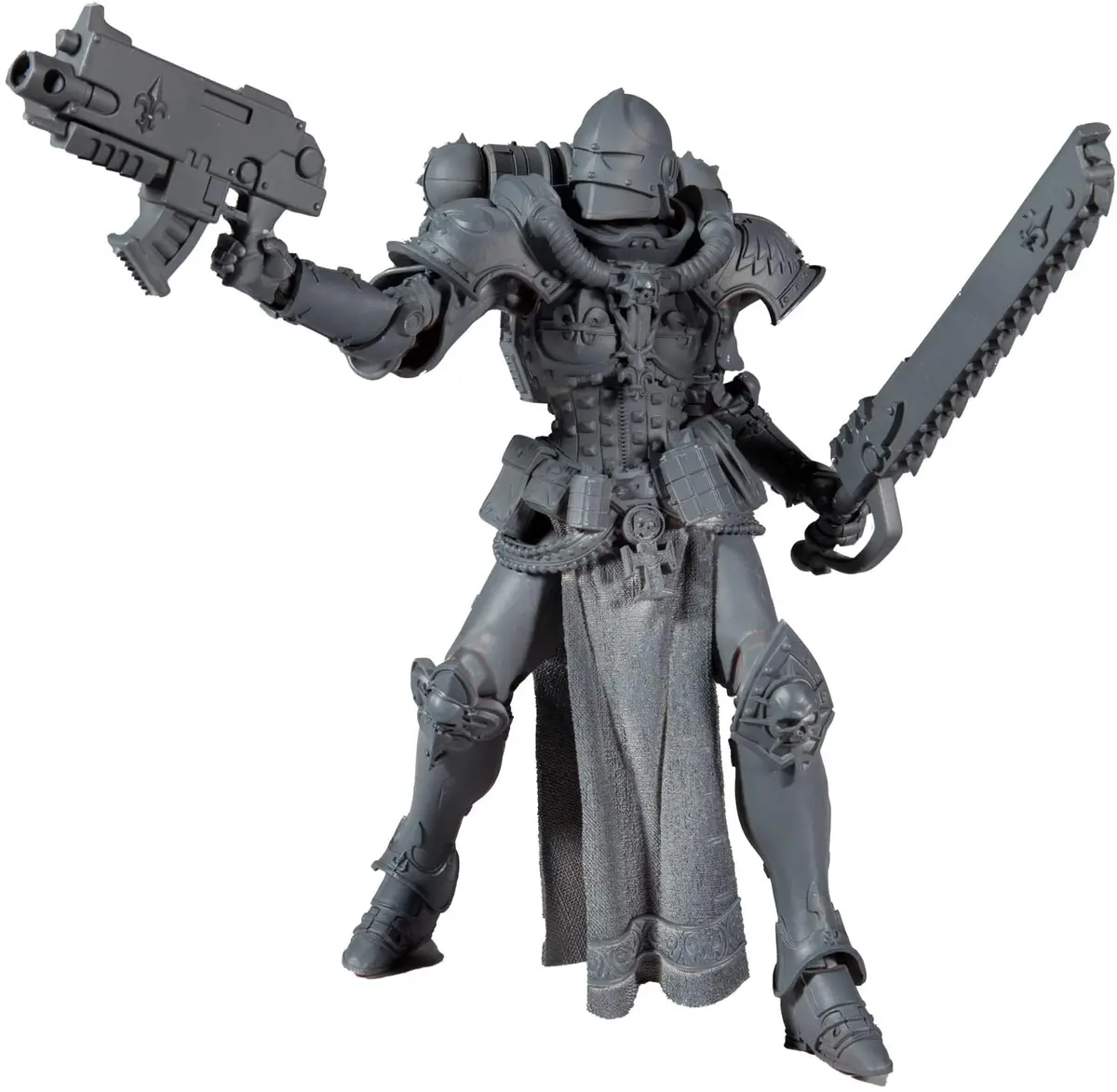 Mcfarlane Toys Warhammer 40,000 (Grey Ap) Adepta Sororitas Battlesister 7" Action Figure 1