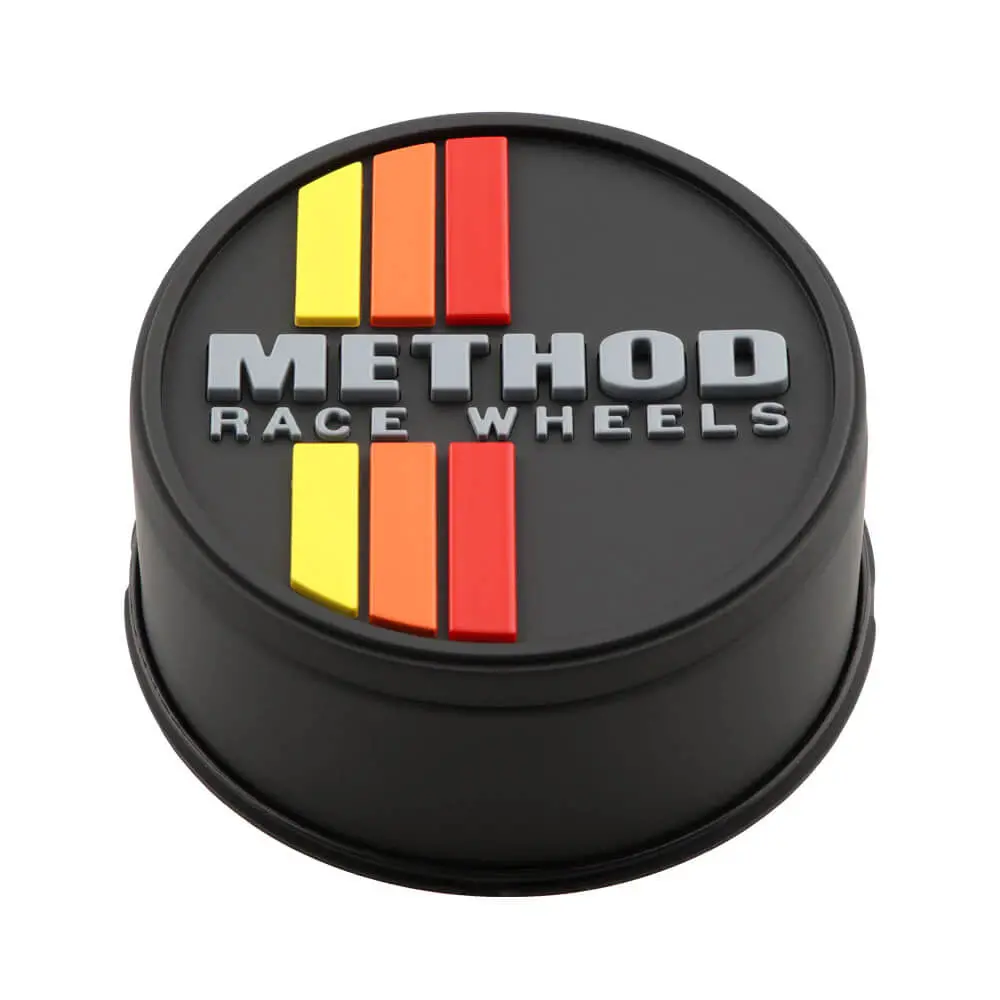 Center Cap - Classic Stripes Push Through - Black 1