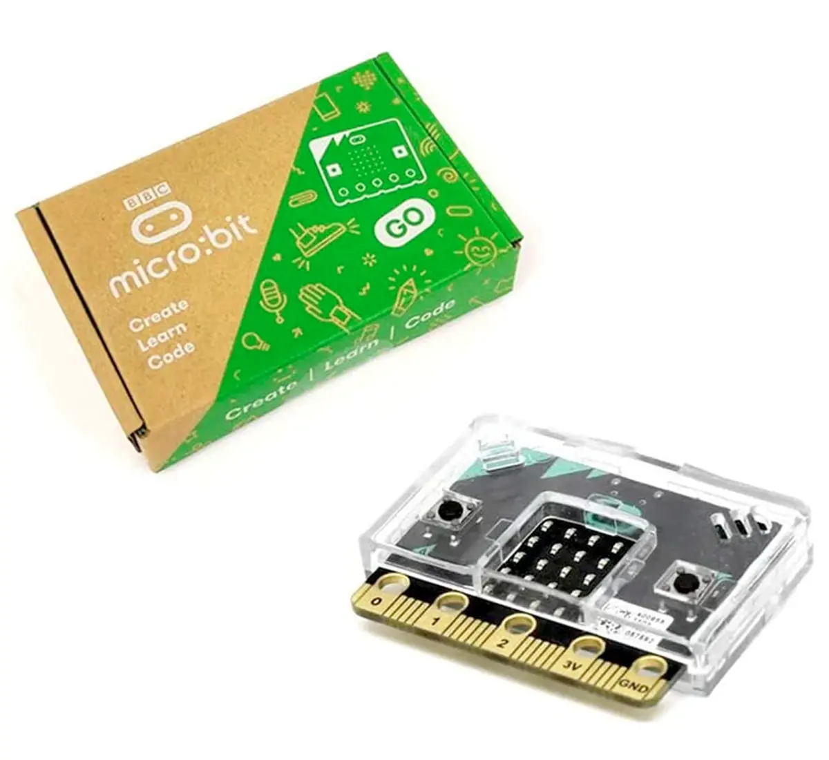 Bbc Micro:Bit V2 Go With Clear Case 1