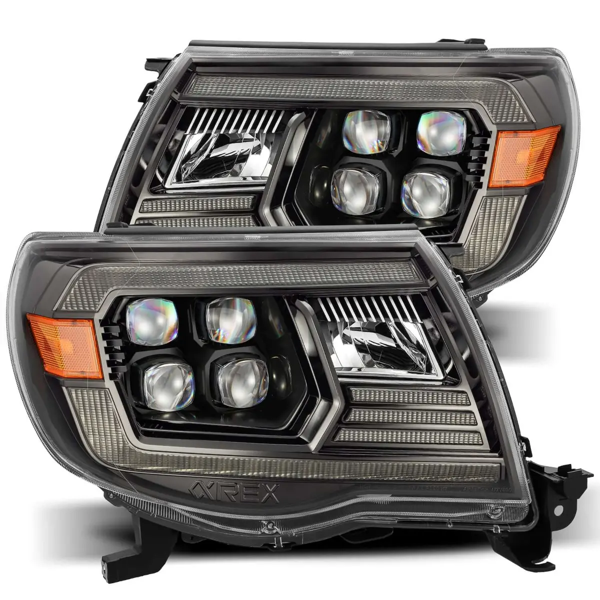 Nova-Series Led Projector Headlights | Clear Drl Fits 2005-2011 Toyota Tacoma 1