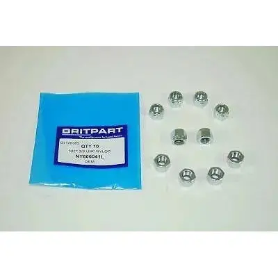 Driveshaft Propeller Nuts (X10) – Ny606041l – Defender, Discovery I, Range Rover Classic & P38 1