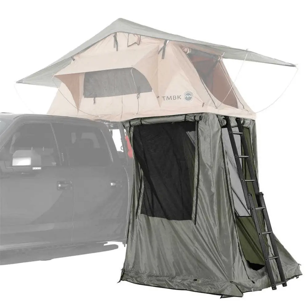 Ovs Tmbk 3 Person Roof Top Tent With Green Rain Fly 2