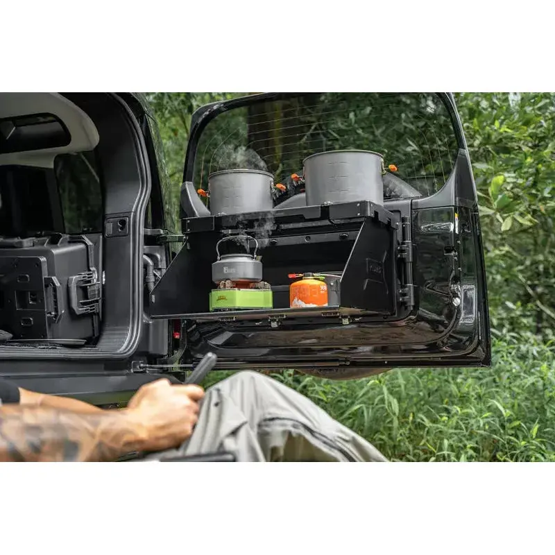 Plumb Rear Fold Out Multifunction 2 Level Camp Table System 1